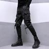 Men's Spring and Fall Multi-Pocket Work Pants Fashion Casual Hip Hop Drawstring Pants