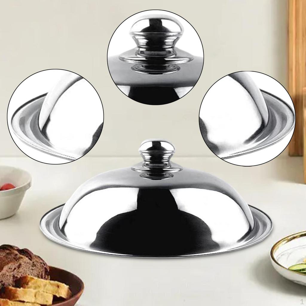 Replacement Pot Lid Easy to Clean Round Lightweight Metal Heat Resistant Universal Cooking Pan