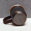Handcrafted Vintage Copper Coffee Cup,Engraving Hammer Texture With lid 300 ml Milk Tea Beer Mug,Woven Handle Tea Cup Tableware