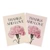30pcs Carnation Floral Thank You Cards - Blank Message Tags for Birthday/Mother's Day/Wedding, DIY Handwritten Notes