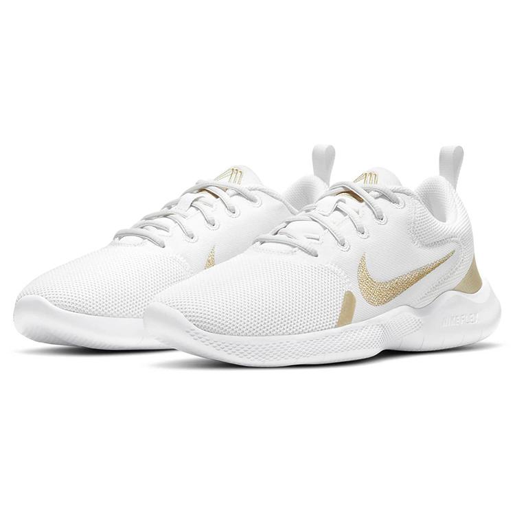 Nike Flex Experience Run 10 Bianco Oro Metallico Stella Donna CI9964-010