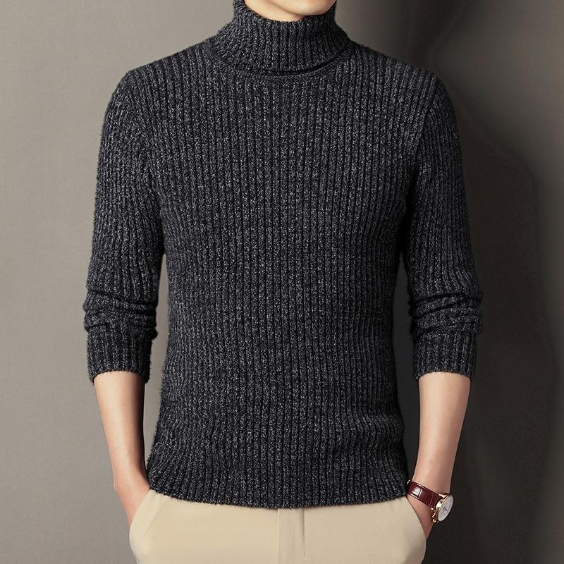 Men's Chenille Fuzzy Knit Pullover Sweater