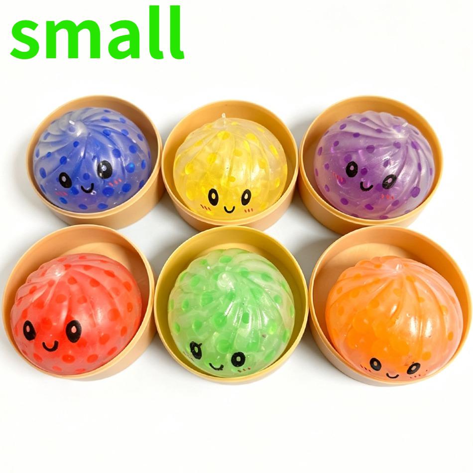Hot Glitter Dumpling Squishy Maltose Series With Box Dumplings Sensory Squeeze Toy For Stress Relief Random Color