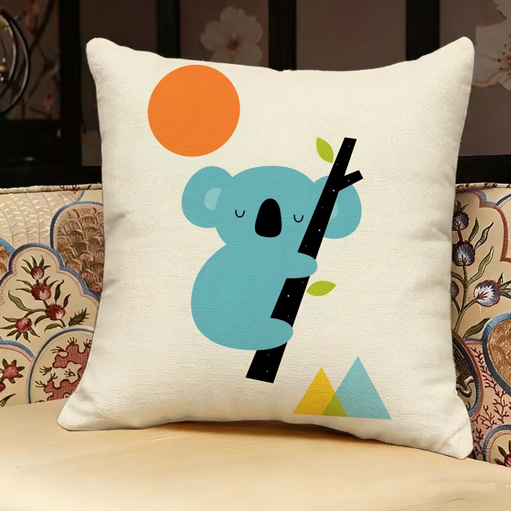 Simple Nordic Modern Anime Pillow Case Pillowcase, Double-Sided Printed, Sofa Cushion, Bedroom Headboard Pillow