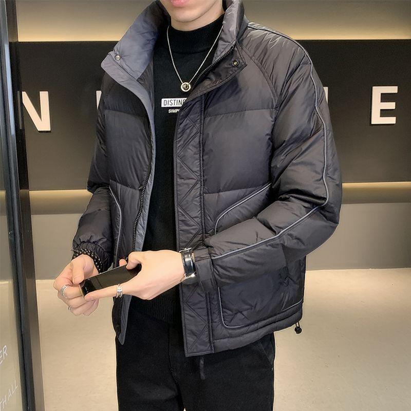 Men's Wash-Free Down Jacket - Thick, Warm Stand-Up Collar Winter Coat - Youth Fashion Casual Versatile Men's Wear