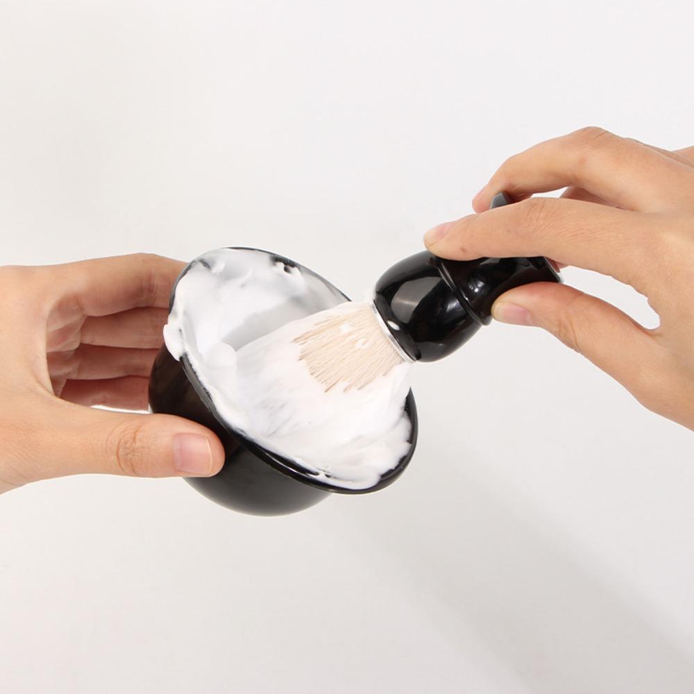 3pcs/set Anti-Static Shaving Brush Set Professional Shaving Brush Bowl and Stand  Salon