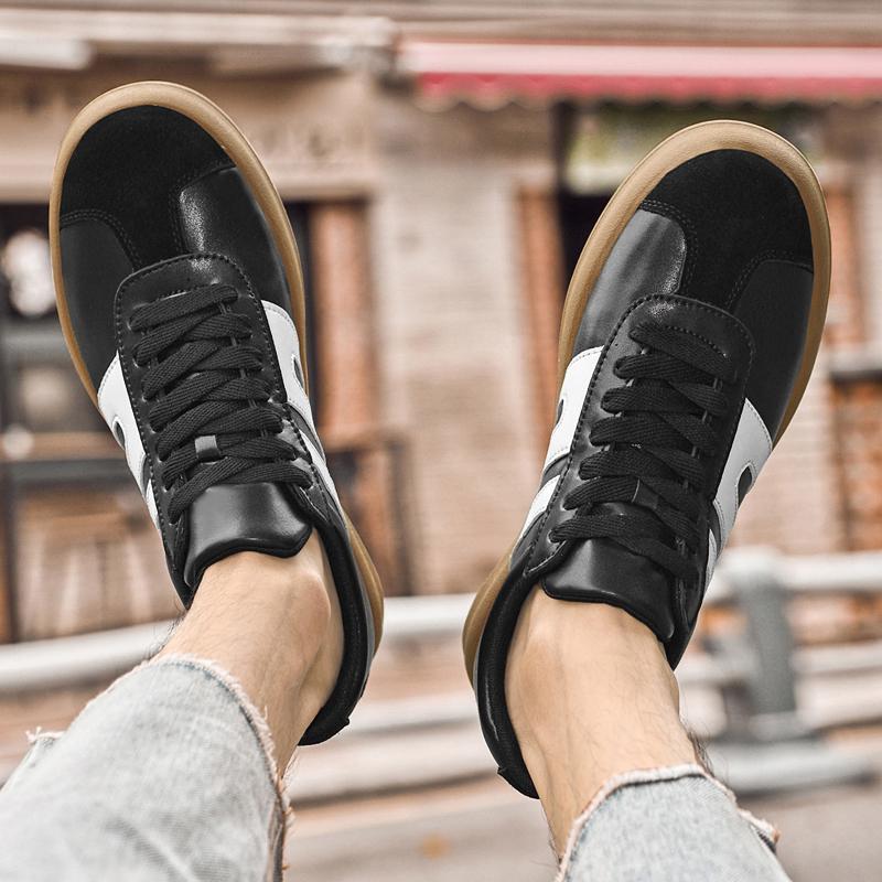 Fashion Classic Flats Men Lace-Up Mens Sneakers Men's Tenis Masculino Shoes Genuine Leather Skate Shoes Men New Fashion Casual Shoes