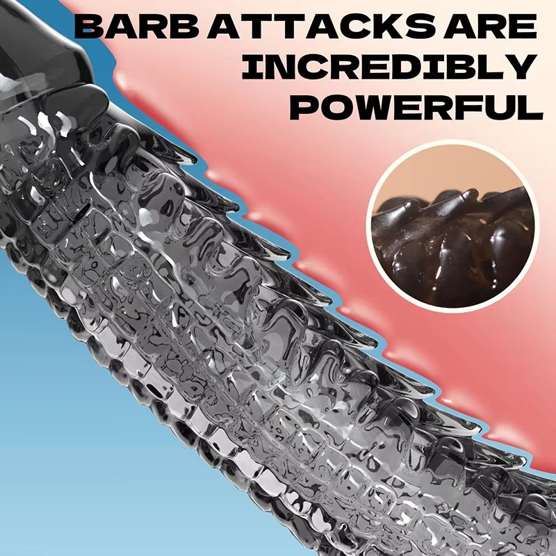 Rękaw na penisa Ultra-miękki Wielokrotnego użytku Pierścień wibrator kulkowy Przezroczysty Pierścień na penisa Przedłużacz Powiększalnik dla Par Mężczyzn Wibrujące dildo Zabawki erotyczne