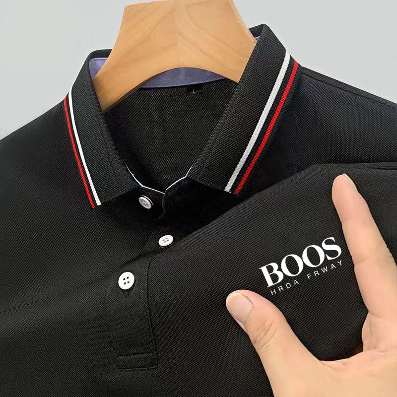 

Летняя вышитая рубашка поло для мужчин Горячая Высокое качество Мужской Топ с коротким рукавом Дышащая Рубашка поло в стиле business casual для мужчин XL