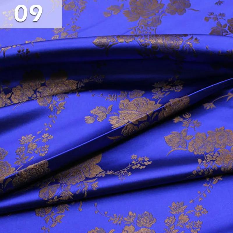 1/2/3/4 Meter Chinese Style Brocade Silk Fabric Satin Jacquard Fabric For Diy Sewing Cheongsam Dress Stage Film Garment Fabric
