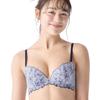 AMOSTYLE BY Triumph Charming Glamor Slimline Floral M007 Size E65 Bra, Hug, (Blue),