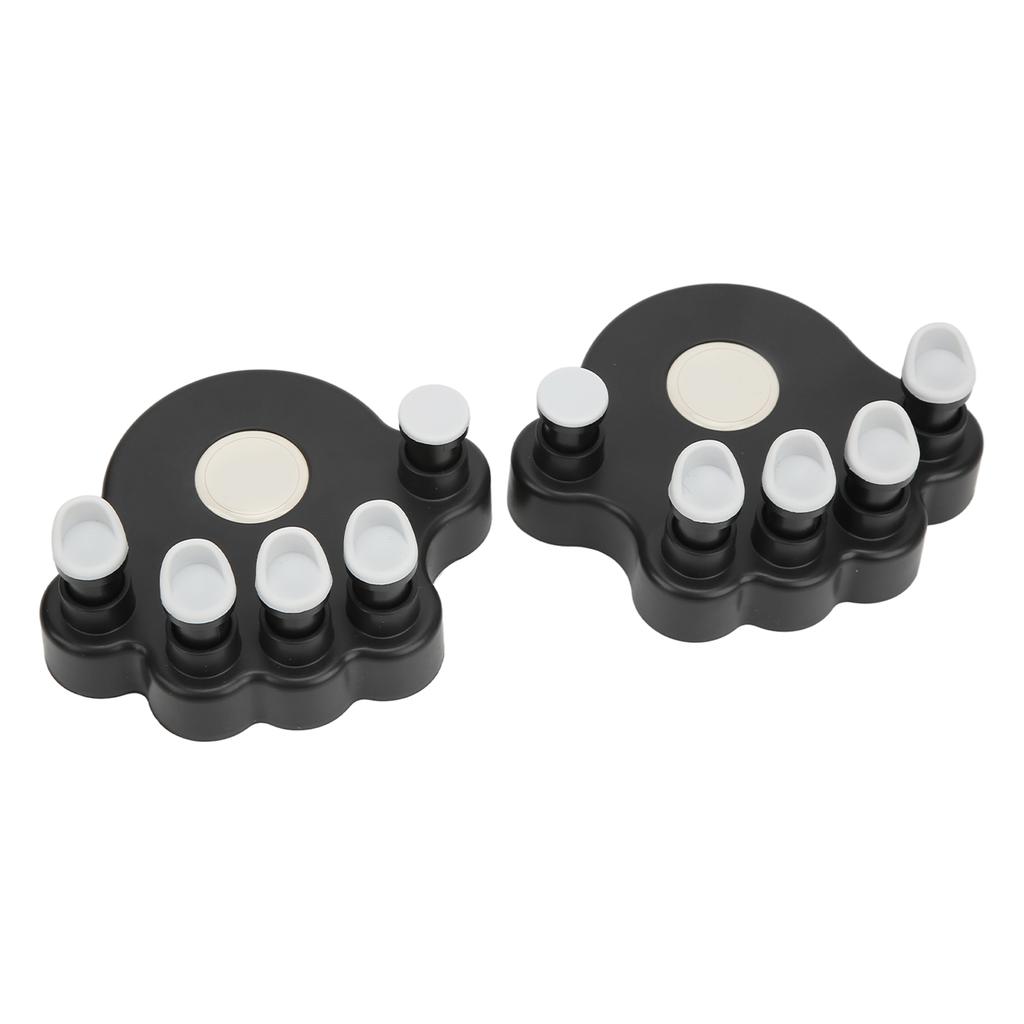 2PCS Piano Finger Exerciser Silicone Hand Grip Trainer Ergonomic Tension Strengthener