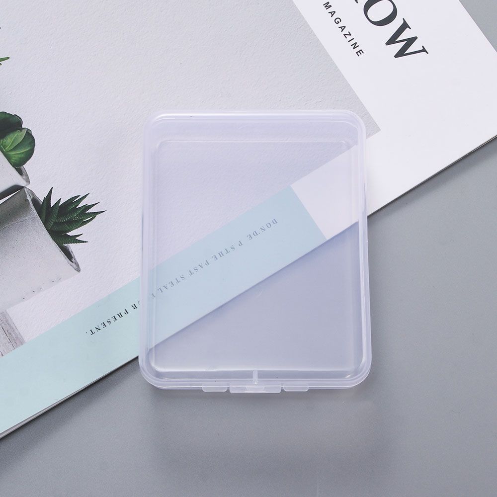 Protection Rectangle Container Portable Face Masks Disposable Storage Box Mask Storage Case Transparent Powder Puff Case
