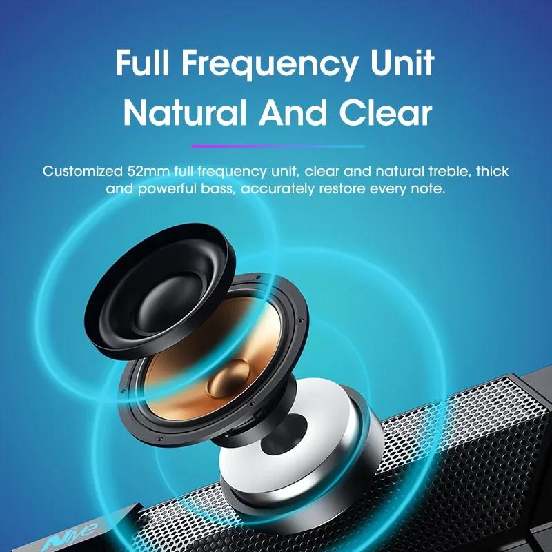 4D Stereo Sound Bar PC Speaker Surround Soundbar Bluetooth Wireless Wired Computer Speakers RGB Subwoofer for Laptop Theater TV