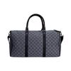 Jordan Bolsa de Poliéster com Zíper e Estampa Xadrez de Grande Capacidade Bolsa de Viagem Unissex Cinza Escuro JD2413019AD002