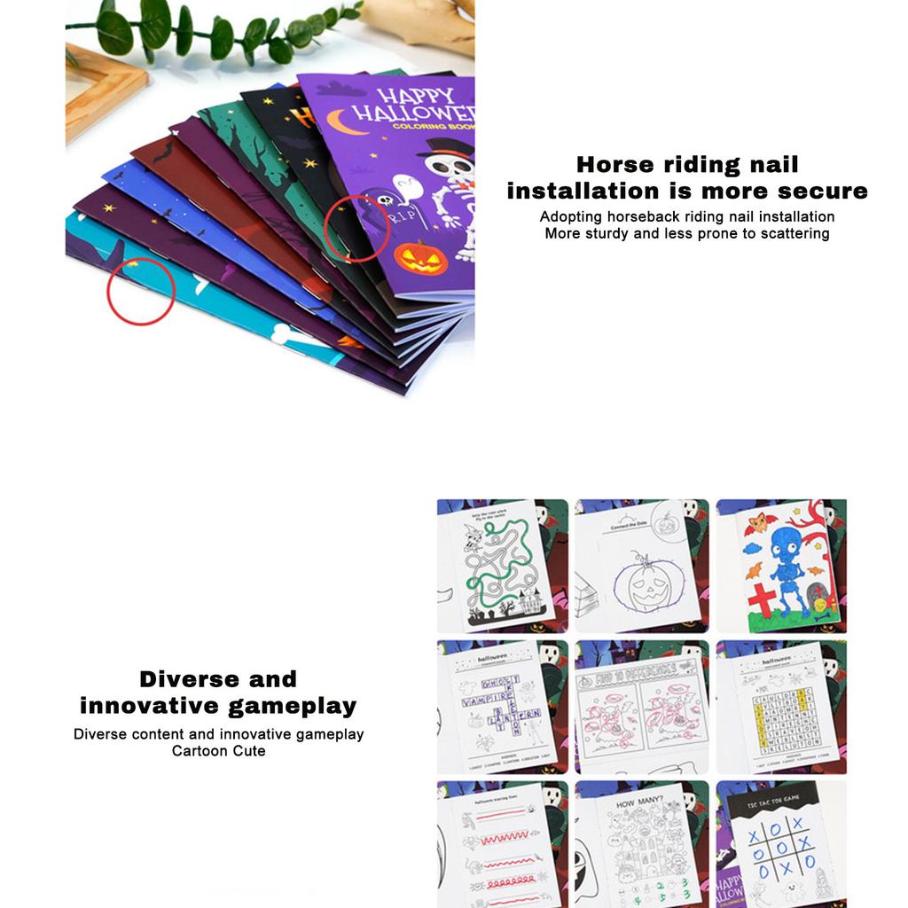 Hand-painted Halloween Coloring Book, The Best Gift For Children