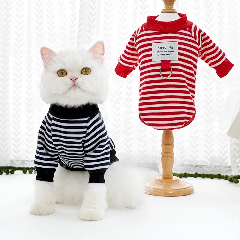 Pet Autumn and Winter Dog Warm Sweater Teddy Bigbear Dog Cat Clothing Small and Medium Dog Cat Supplies