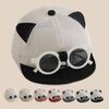 Breathable Children's Hat with Sunglasses Cat Ear Infant Sun Hat Thin Kids Baseball Cap  Running