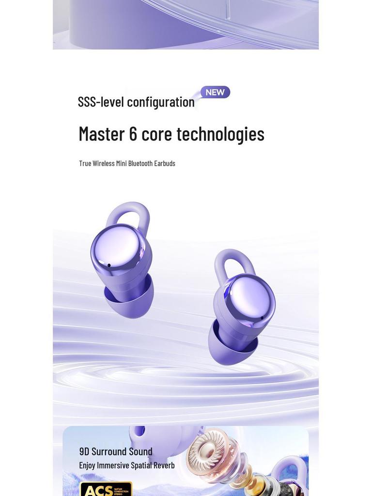 2025 Bluetooth Clip-on Sports Earphones: Noise Cancelling, Power Display, Long Battery Life, High Sound Quality