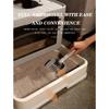 Cat Litter Box, Fully Semi Enclosed, Oversized, Drawer Style, Large, Deodorizing Cat Toilet Supplies for Kittens, Cat Litter Box