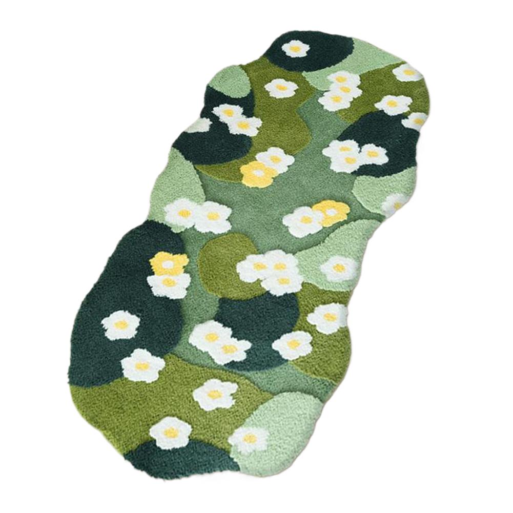 

Скандинавские 3D Коврики из газонного мха Ковер Пушистый Мохово-зеленый Ковер Трехмерный Флокированный Коврик для спальни Флокированный Зеленый Плюшевый Ковер для спальни 160x60cm зелёный