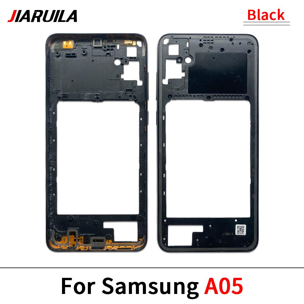 Housing Middle Frame Plate Case With Back Rear Camera Lens Repair Parts For Samsung A05 A05S A15 4G A155F 5G A156B