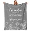 To My Grandmother Throw Blanket 50x60 Inch Grandma Birthday Gift
