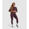 Gymshark Adapt Fleck Seamless Long Sleeve Crop Top Depth Purple  Steel Purple B2a1c Pb0w