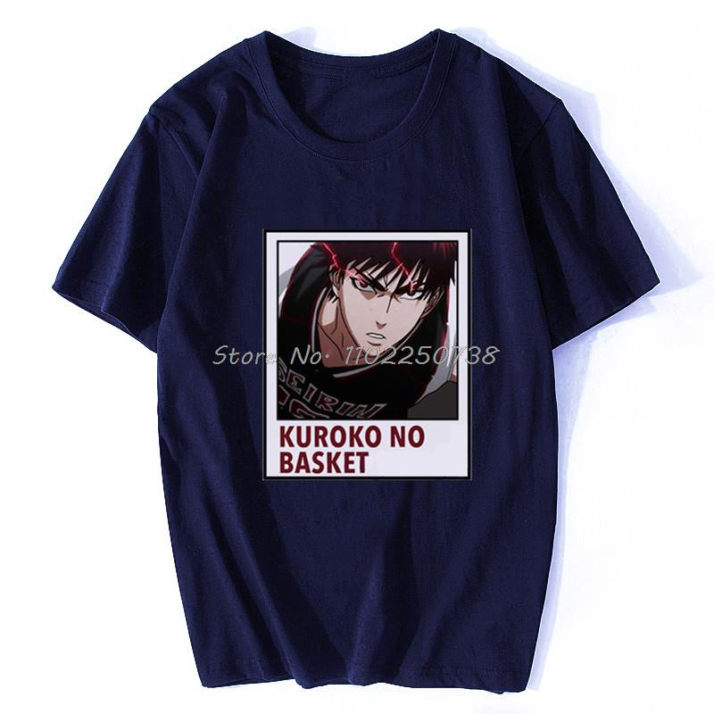 Japan  Anime Kuroko No Basket Funny Print T Shirt Men Harajuku Manga Summer Tops Causal Basketball Cartoon Tee Anime Shirt