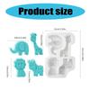 Safe Silicone Animal Mould Silicone Animal Cake Molds 4 Cavity DIY Baking Molds for Cute Dessert Chocolate and Ice