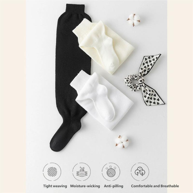 Comfortable Wide Bubble Socks With Breathable Fabric And Stacked Design Loose Slouch Thigh High Boot Socks For Women