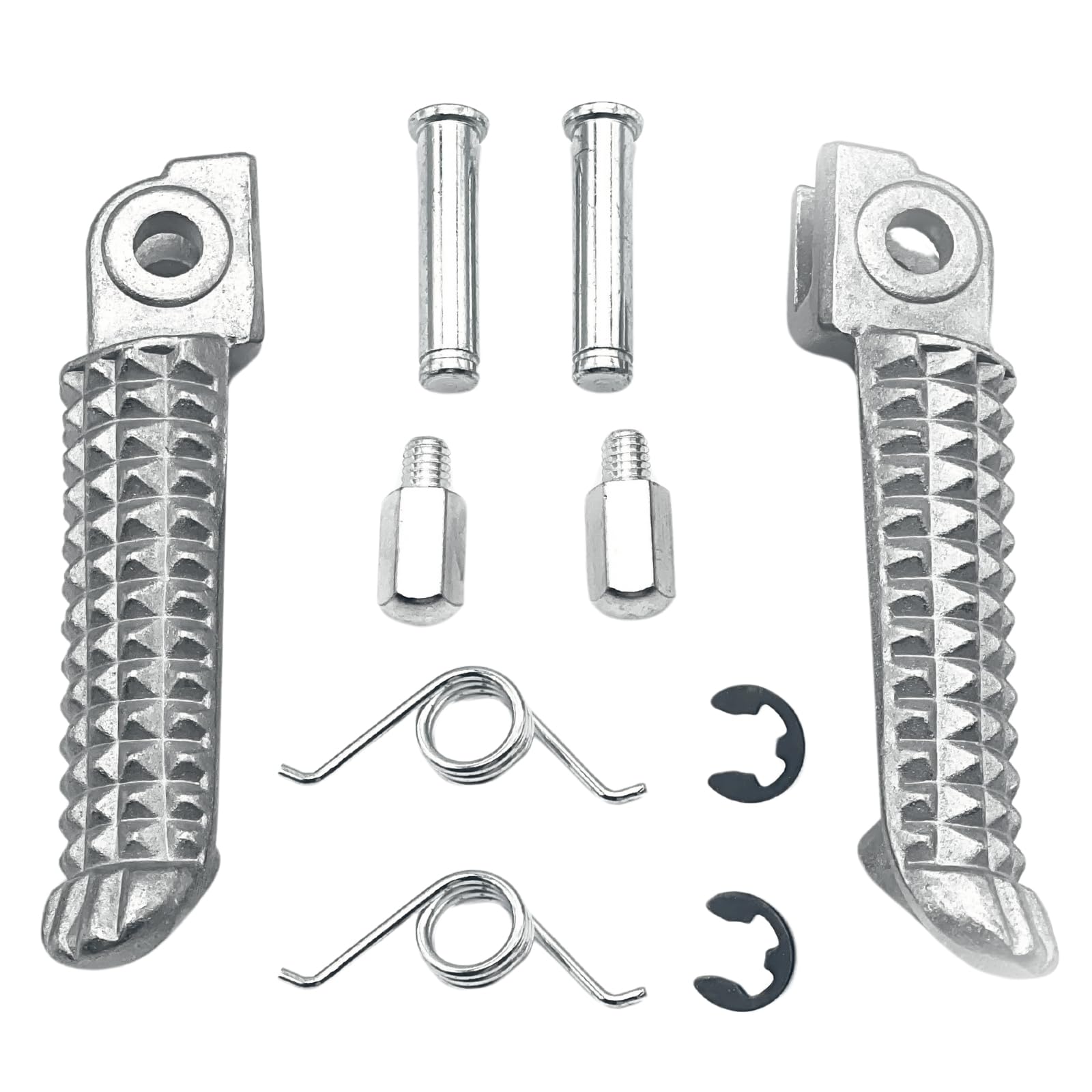 

nanomaru YZF R1 R6 Motorcycle Aluminum Foot Peg Pedal Foot Rest Front Step for серебряный