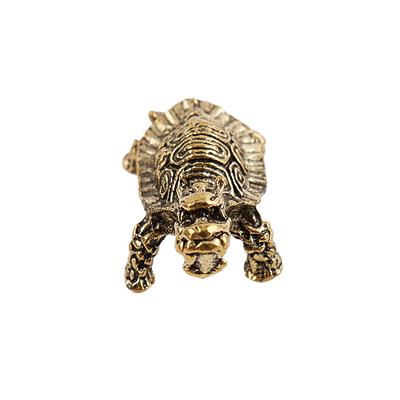 1Pc Dragon Turtle Casting Figurina Metallo Retro Scultura Desktop Decorazione Regalo