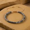 Women Bracelet Adjustable Length Natural Stone Beads Bracelet Bohemia Style Stackable Bracelet Versatile Jewelry Accessory