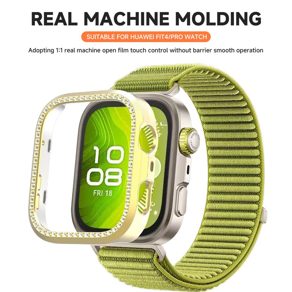 Diamond Case For Huawei Watch Fit 4 4 Pro 3 Accessorie All-Around Hollow PC Protective Bumper Frame For Huawei Watch Fit 3 Cover
