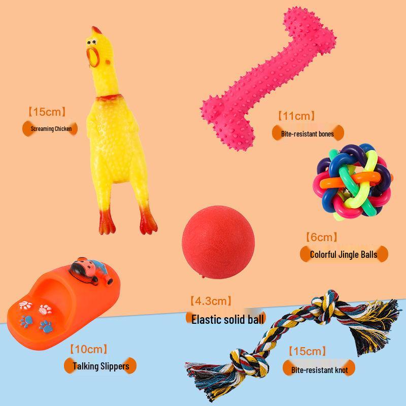 Bite-Resistant Plush Squeaky Chicken Toy for Teething Puppies and Small Dogs
