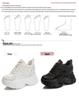 Women's Height-Increasing Dad Sneakers: 8cm Thick Sole, Breathable, Trendy, Casual Sports Shoes for Autumn (A8382)