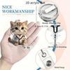 2D Acrylic Cute Nurse Cat Retractable Badge Reel Clip Brooch For Nurses RN LPN Students ID Card Holder