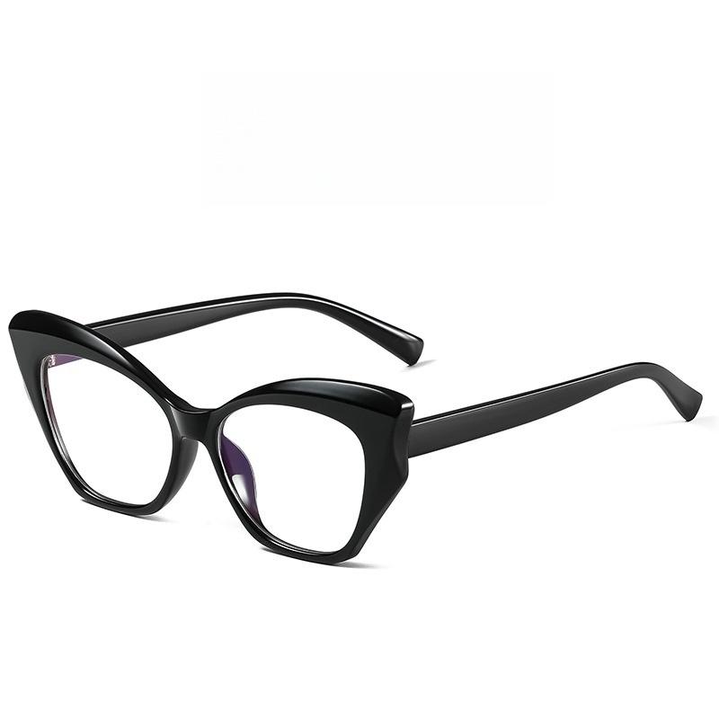 Fashion Blue Light Blocking Ladies Glasses Frame Ultralight Cat-eye Flat Glasses Optical Prescription Glasses Frame Women 62604
