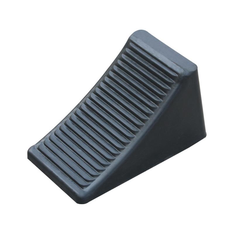 Rubber Triangle Wood Stopper Automobile Tire Holder Antiskid Stop Wheel Rubber Stopper Scraper