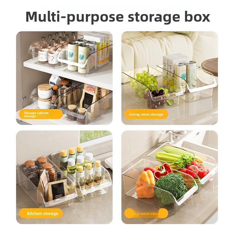 Refrigerator Storage Box With Lid For Fresh Food Preservation Kitchen Organizer