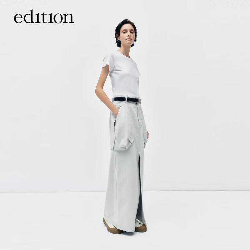 Edition E+ Cloud Series Deconstructed Pocket Denim Skirt S