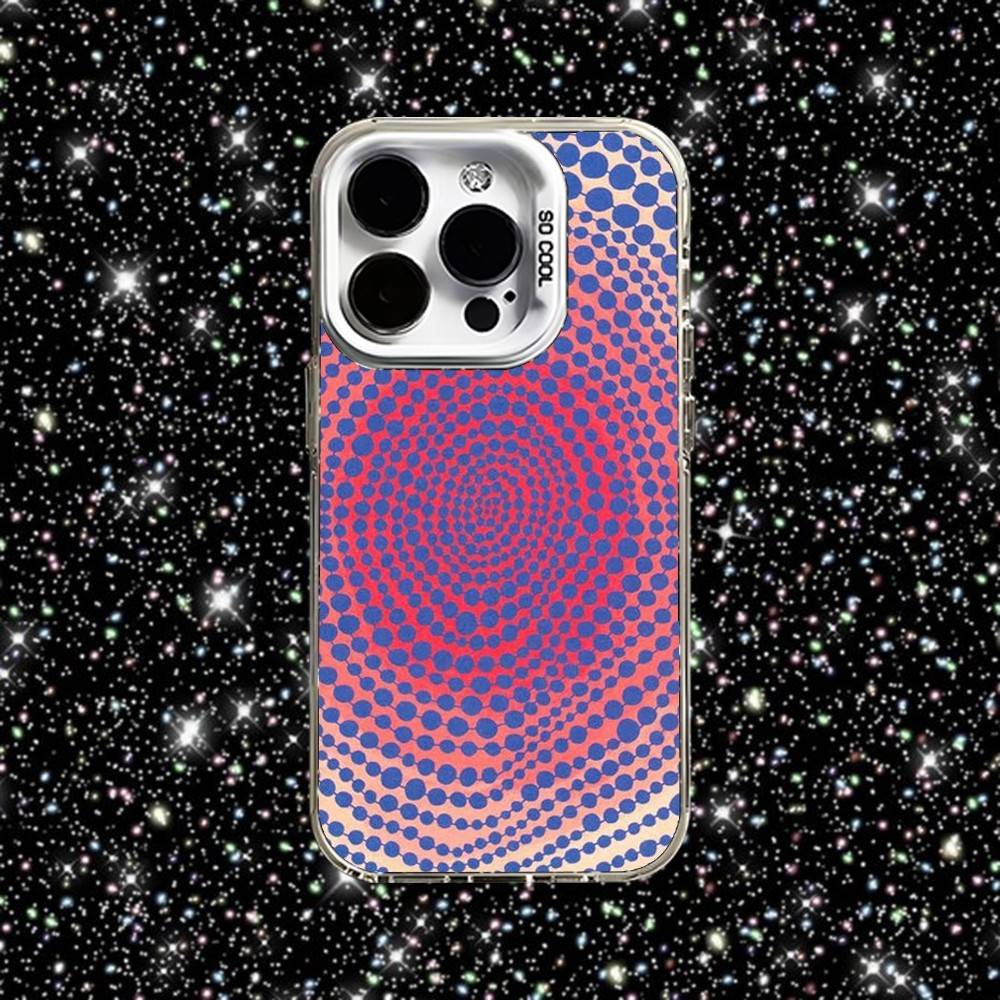 Y-yayoi K-Kusama Art Phone Case For iPhone 16,15,14,13,12,11,Pro,XS,Max,Plus,Mini,SE White Candy Matte Shockproof Cover