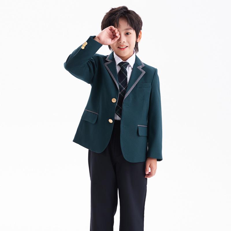British Style School Uniform Set for Boys & Girls - Autumn/Winter Kindergarten & Performance Suit