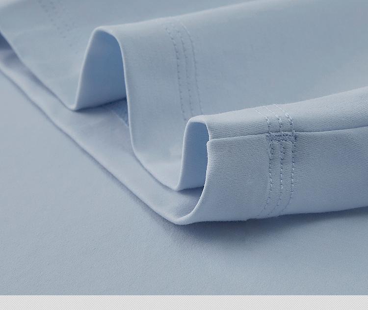 Spring and Summer Original Yarn Double Silk Light Comfortable Elastic Breathable T-shirt