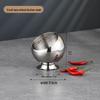 Tianze Stainless Steel Slanted Spherical Serving Bowl with Base