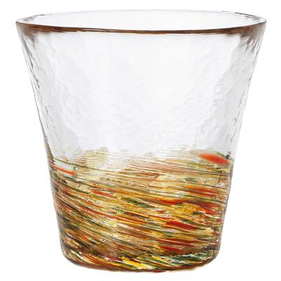 Aderia Glassware Six Colors Mountain Gift Made In Tohoku Mutsu Nature Motif Blown Traditional Glass Art Birthday Wedding Couple Gift (ADERIA) [Tsugaru
