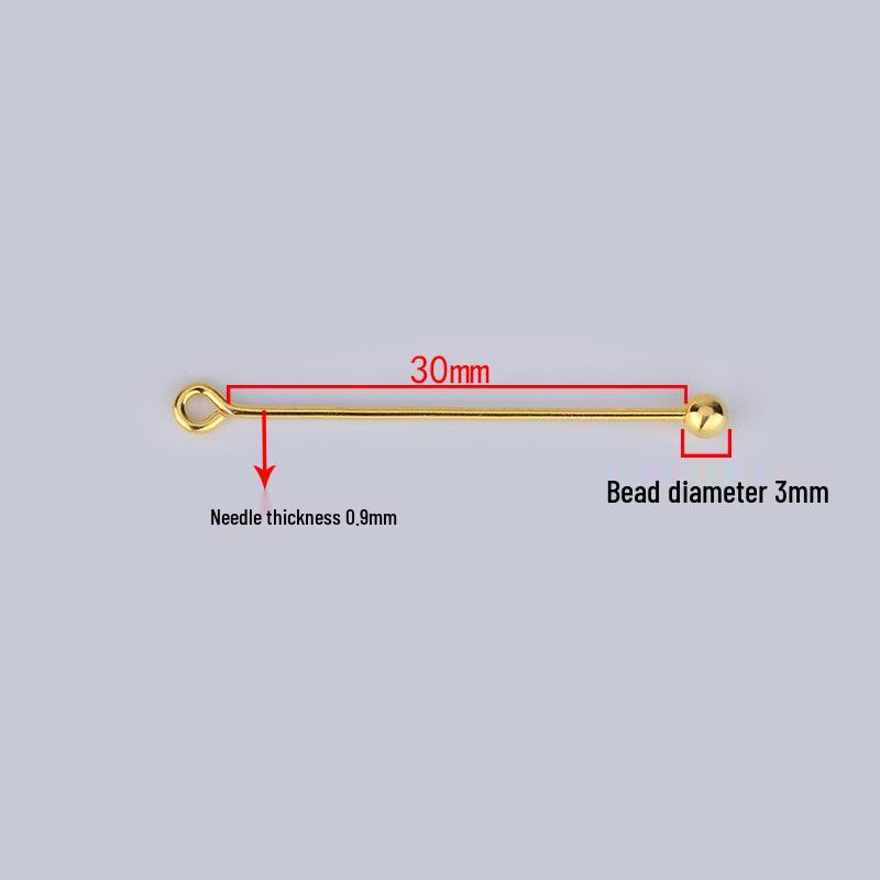 S925 Sterling Silver Handmade Threaded Buckle Earring Pendant Clasp with Through-hole 9-Shaped Needle Accessories