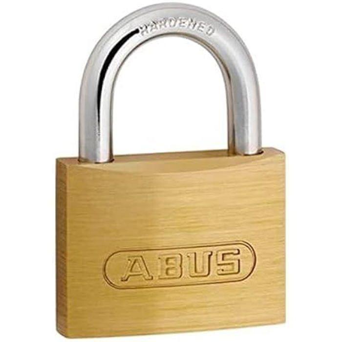 Cadenas - ABUS - 50 mm - Laiton robuste - Verrouillage à clé - En applique