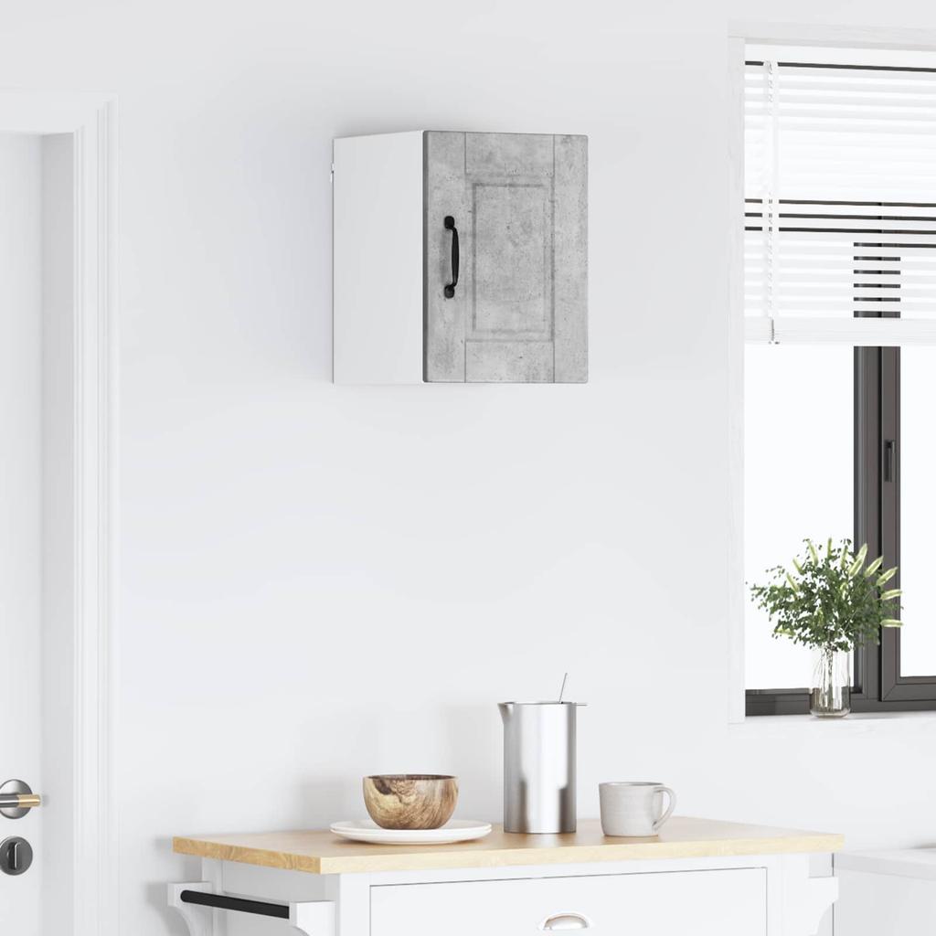 Wall Mounted Cabinet PORTO Concrete Grey 30 X 31 X 40 Cm Engineered Wood